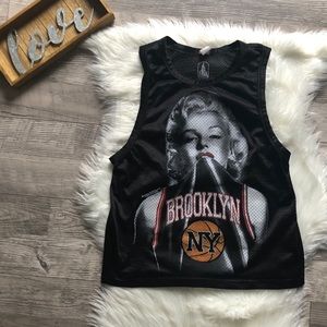 Marilyn Monroe Black Brooklyn Jersey  Medium